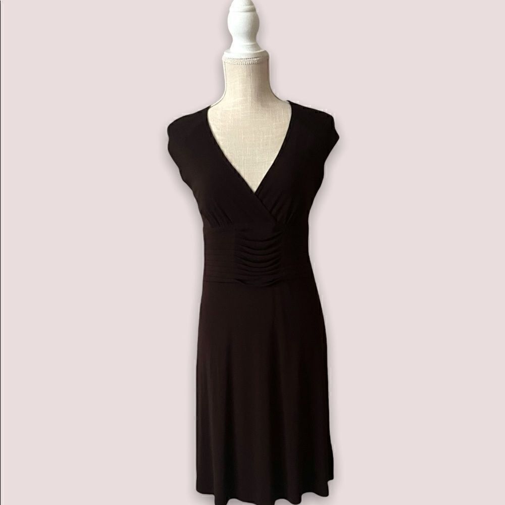 EUC Vintage Woman’s Max Studio Surplice Sheath Dress Size Small